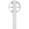 Ekena Millwork Premium Wagon Wheel Roller Hanger w/ Bolts for Barn Door for 2 1/4" Doors, Rocket White GB60015RWRW - alternate 1